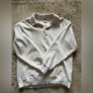 TNA Cozy Oatmeal Pullover and Boyfriend Sweatpants SET